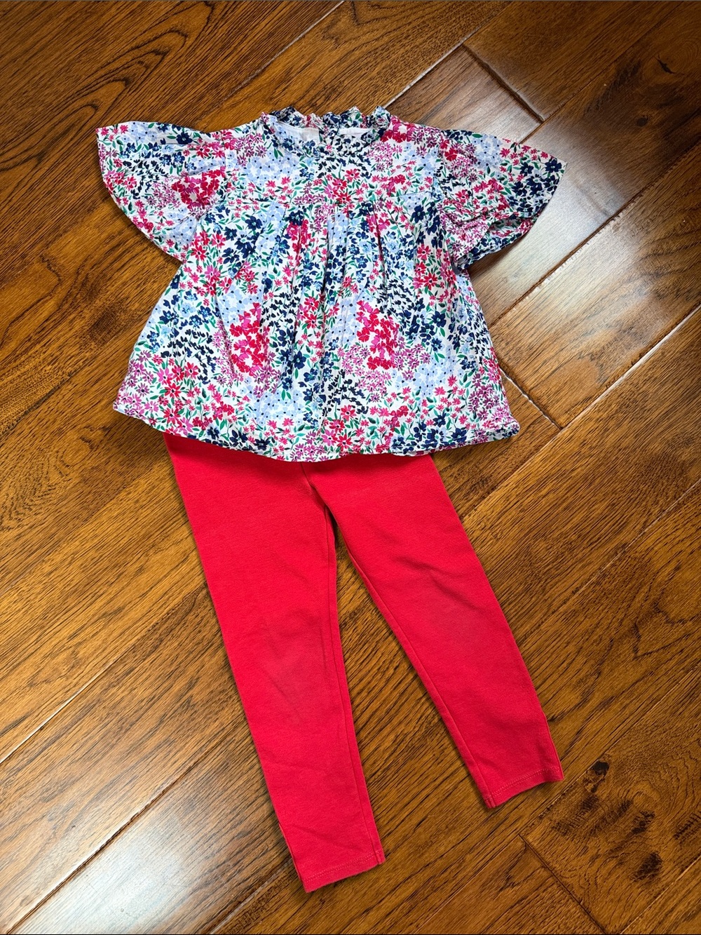 Janie and Jack shirt and Leggings set.